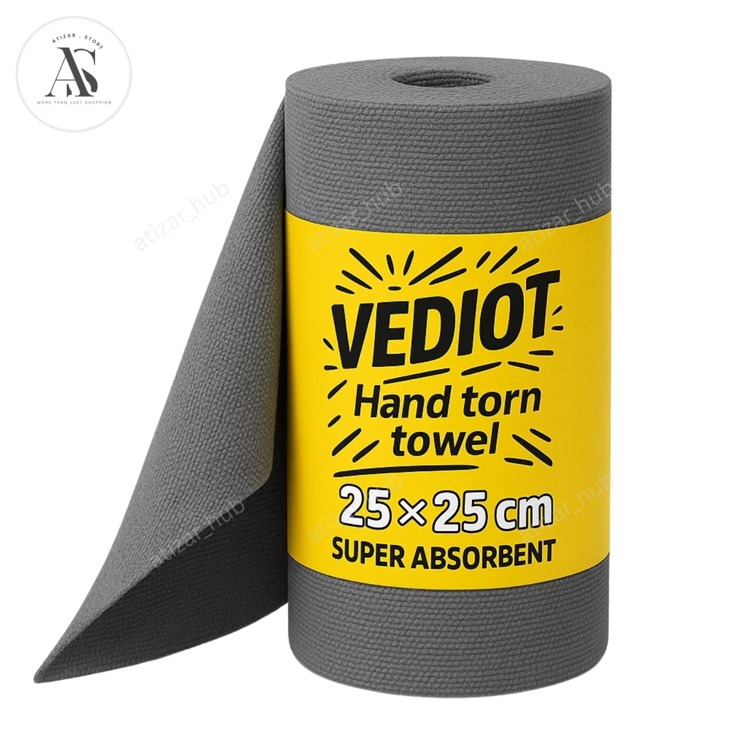 50pcs Microfiber Car Cleaning Towel Roll 25x25cm Reusable Multi-Purpose Cleaning