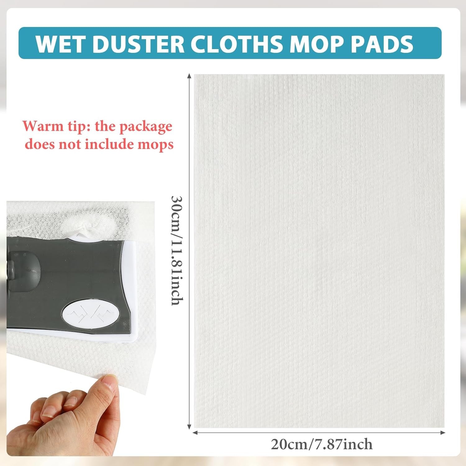 240 Disposable Wet Mopping Cloths for Efficient Floor Cleaning – 11.81 x 7.87