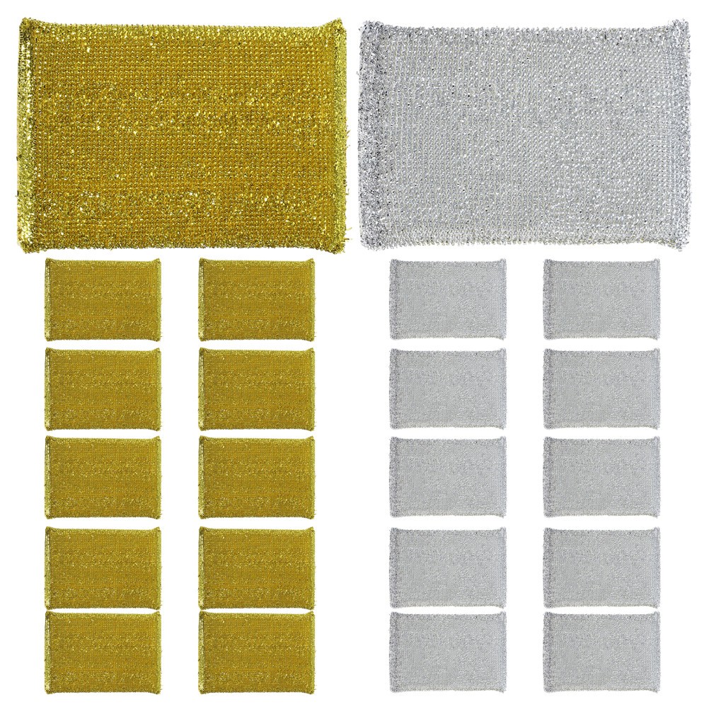 Cleaning Sponges Sponge Golden Kitchen Surface Cleaning 24Pcs 5×3.3×0.6In