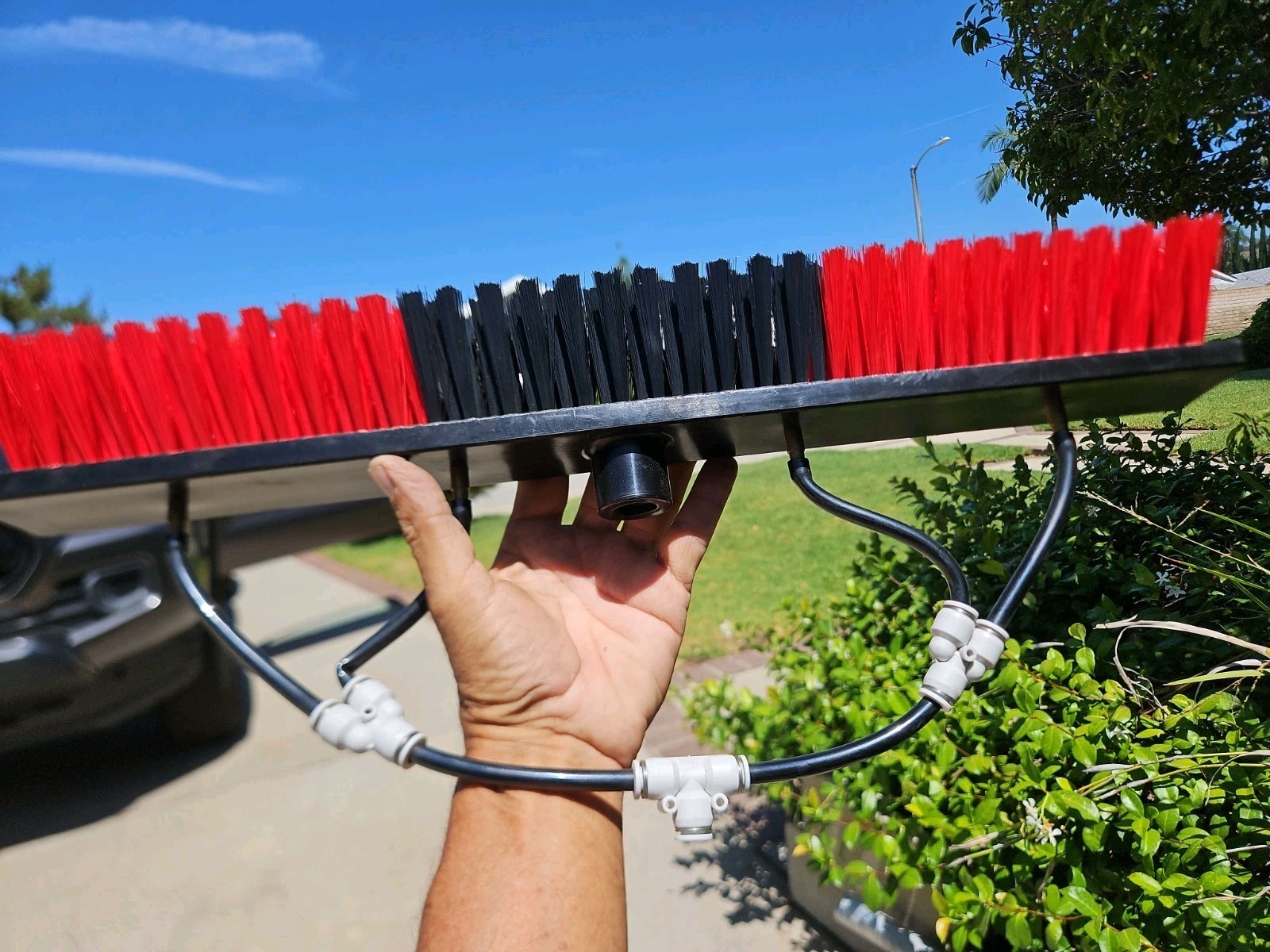 Water Fed Window & Solar Panel Cleaning Brush Washer Tool BRUSH