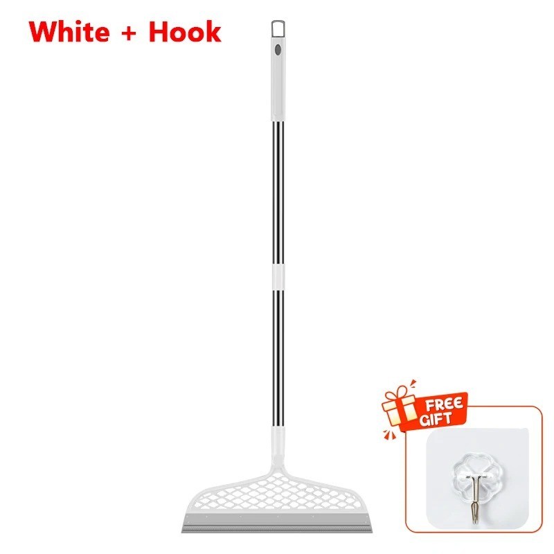 Silicone Floor Squeegee Broom Extendable Glass Window Shower Water Scraper Mop