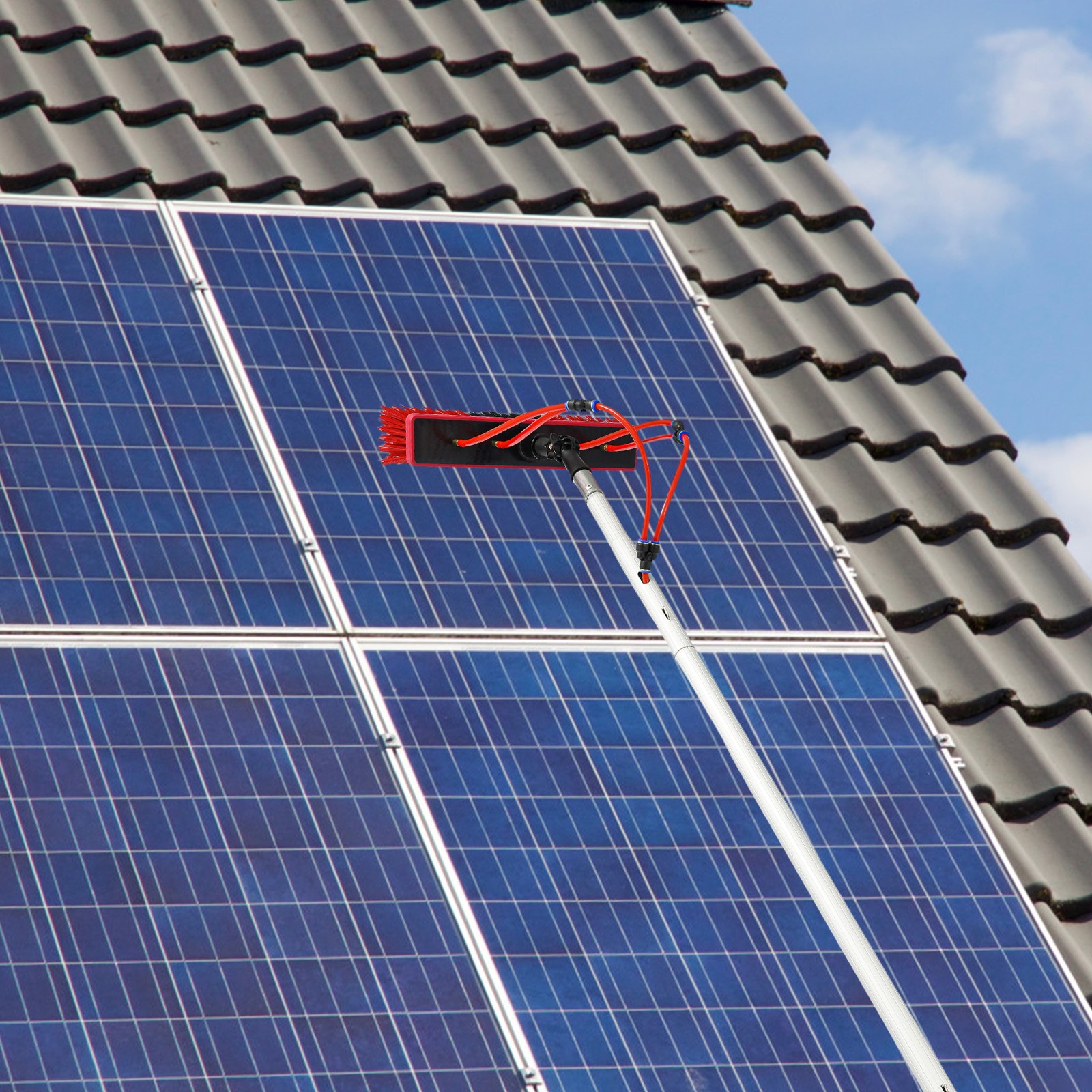 Solar Panel Cleaning Brush Cleaning Kit Outdoor Window Washing Equipment