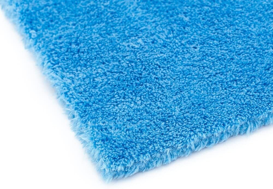 10 Pack Plush Microfiber Detailing Towels 500GSM 8×8 Edgeless 70/30 Blue
