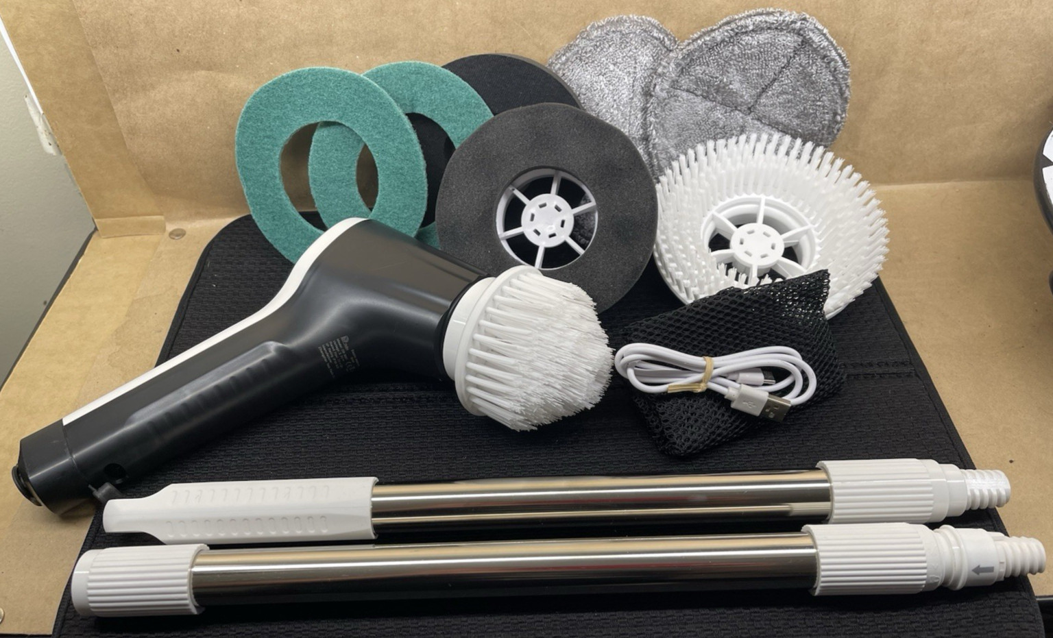 8 IN 1 Cordless Electric Cleaning Brush Spin Scrubber DB-9001 Rechargeable