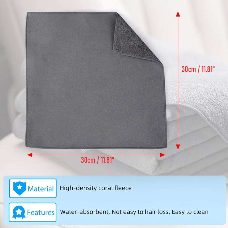 1P Cleaning Towel & Cloth Polishing Detailing Cloth Super Absorbent Coral Fleece