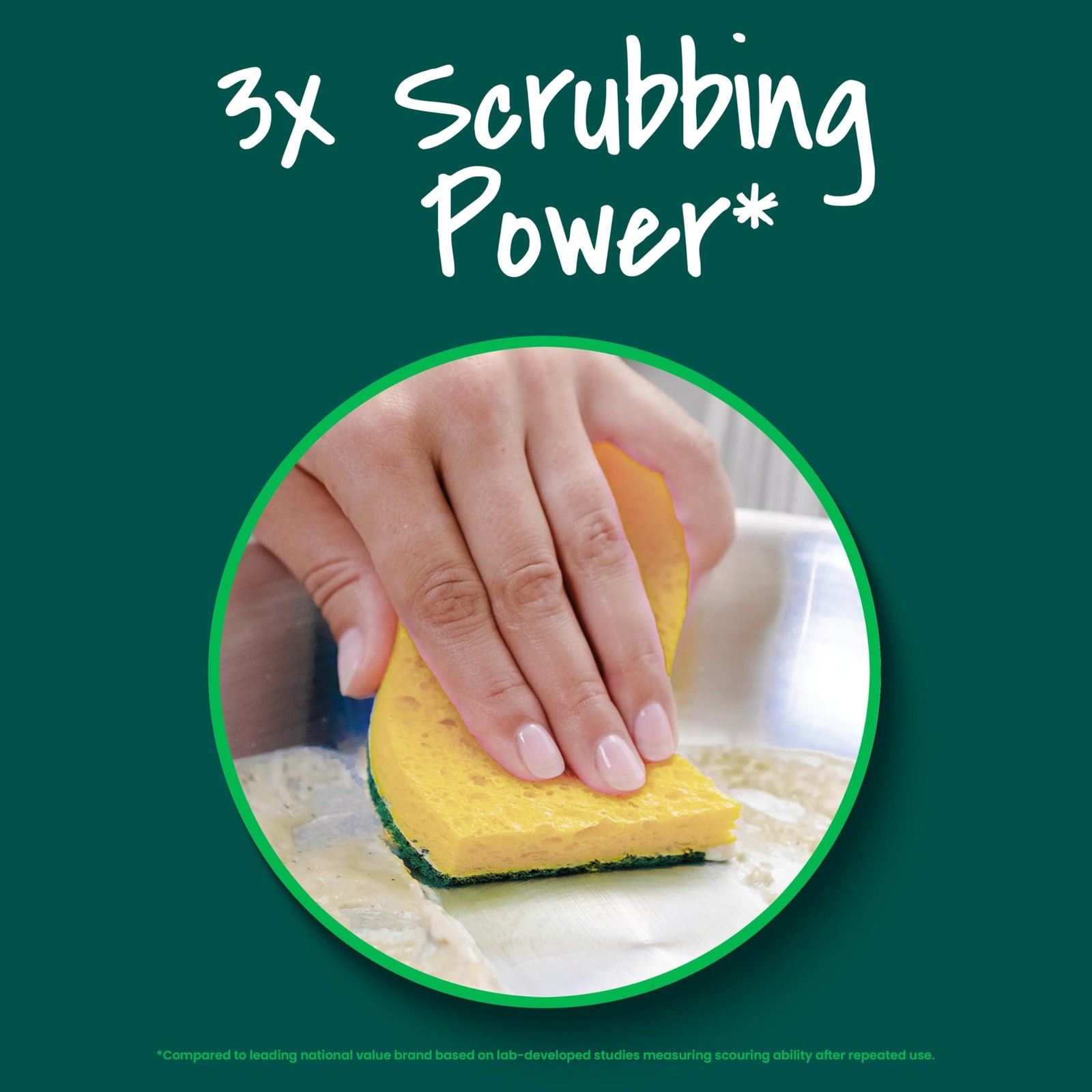 Scotch-Brite Heavy Duty Scrub Sponges, 12 Scrub Sponges, Stands Up to Stuck-on
