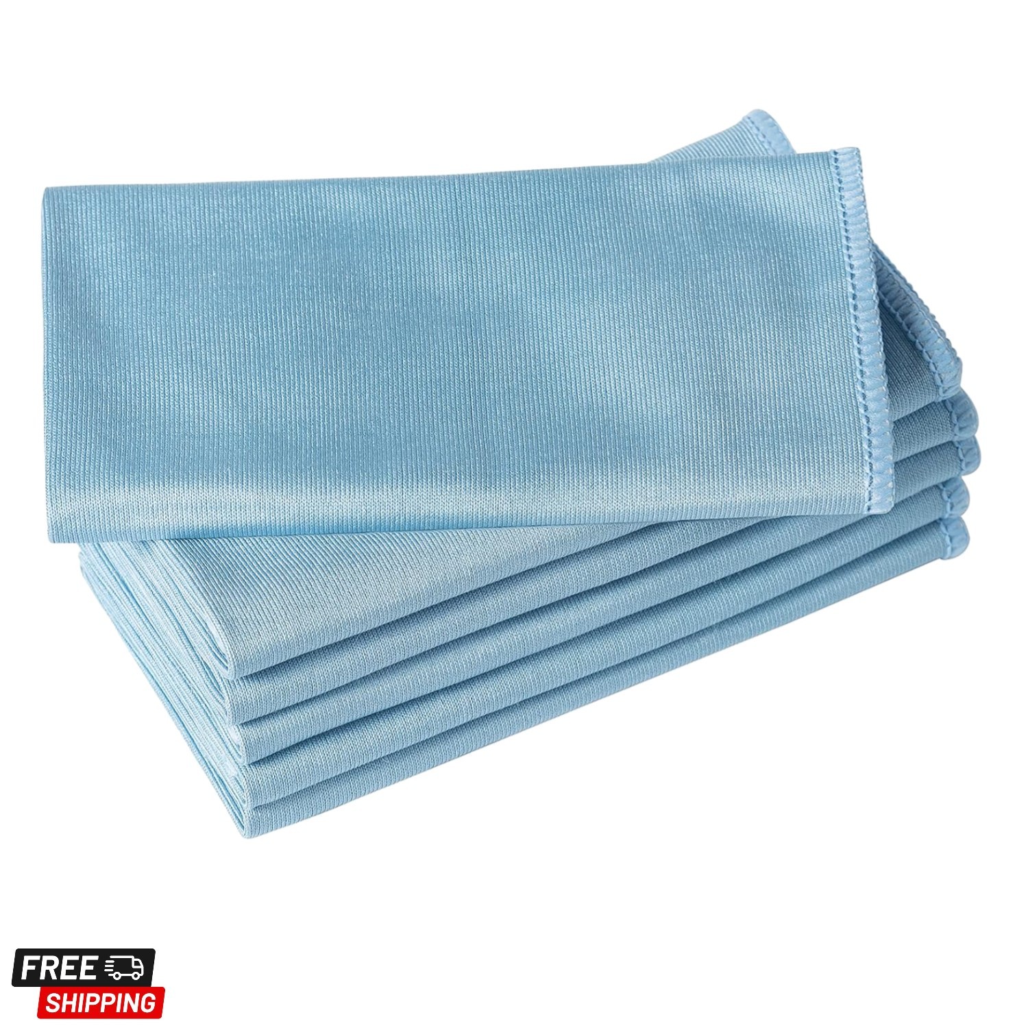 Machine Washable Microfiber Cloths – 6 Pack 16×16 Inch for Easy Care