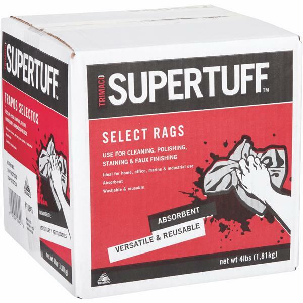 (1)-Trimaco SuperTuff 4 Lb. Painter’s Rags 100% cotton material Model: 10845