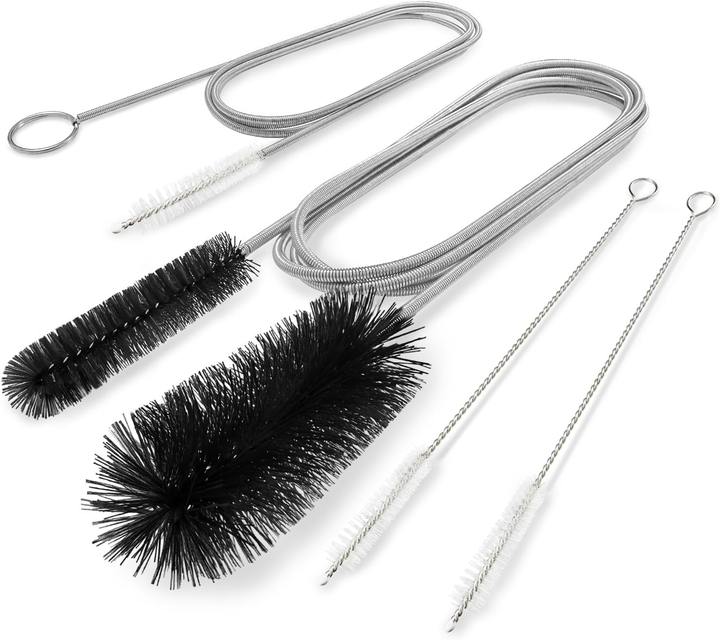 Flexible Drain Brush, 66 Inch Long Double Ended Hose Pipe Cleaners and 58 Inch
