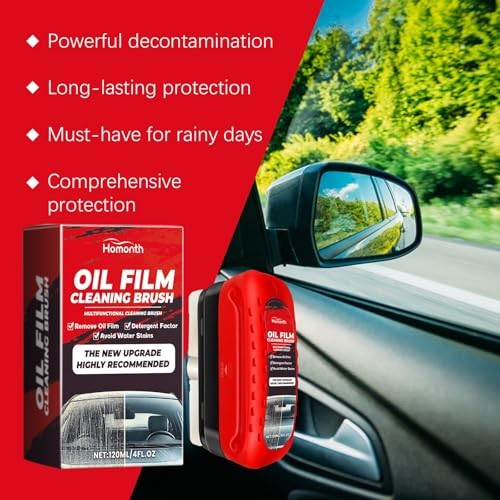 2pack Automotive Oil Film Cleaning Brush New Glass Coating for Windshield