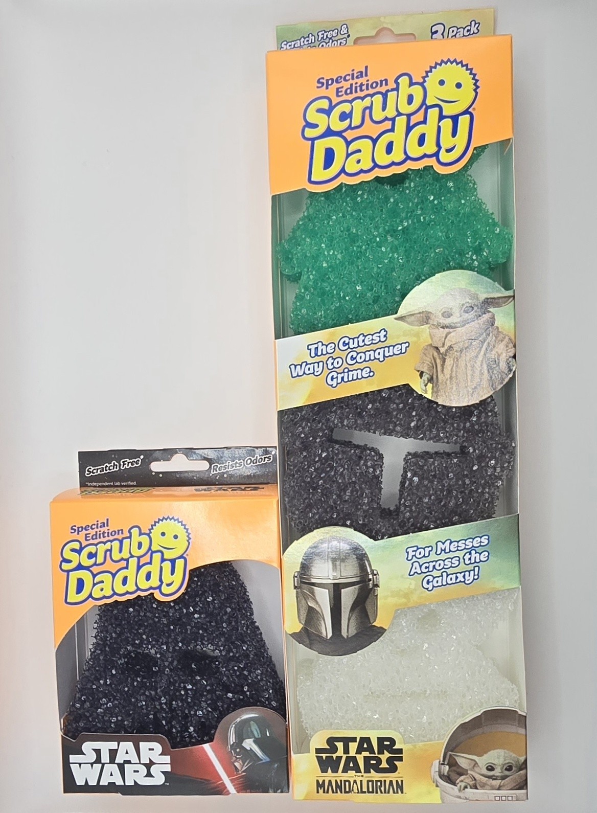 Scrub Daddy Star Wars Darth Vader And Mandalorian 3 Pack All Special Edition