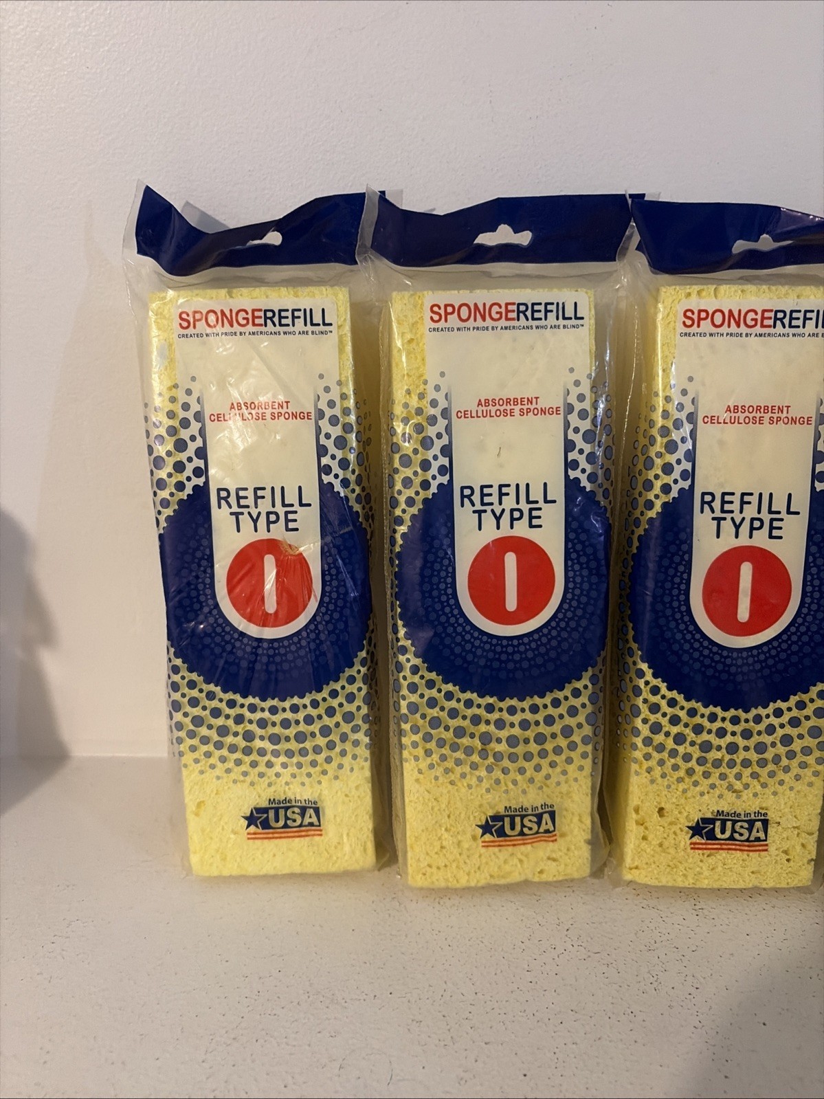 5 Butterfly Mop Set Absorbent Cellulose Poly Sponge Refill Head Type I USA NEW