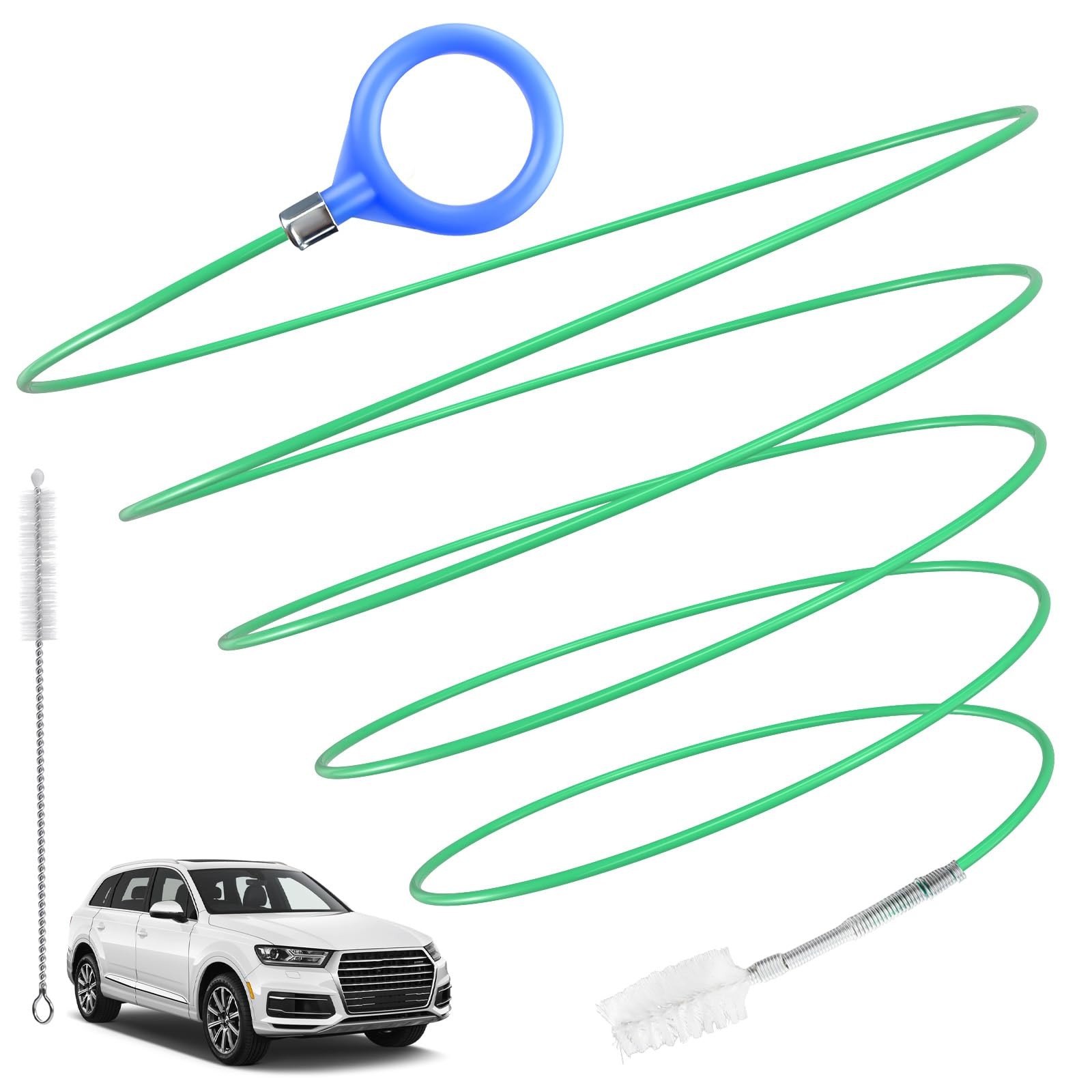 Auto Sunroof Drain Cleaning Tool, 78 Inch Flexible Nylon & Steel Wire Tube