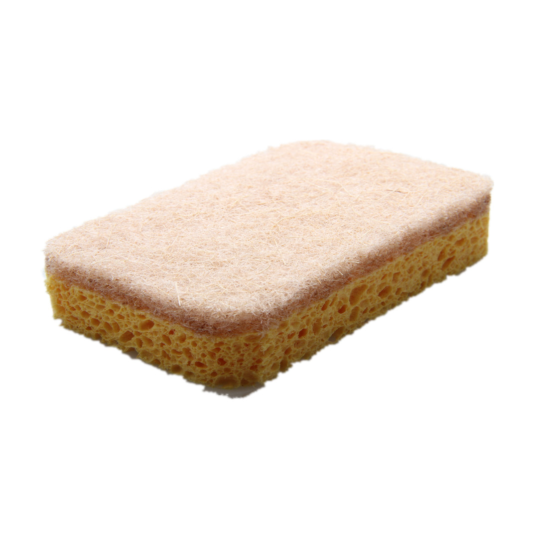 ST 6PACK Natural Scrub Sponge Scouring Pad Sisal Plant Based Sponge Scrubber