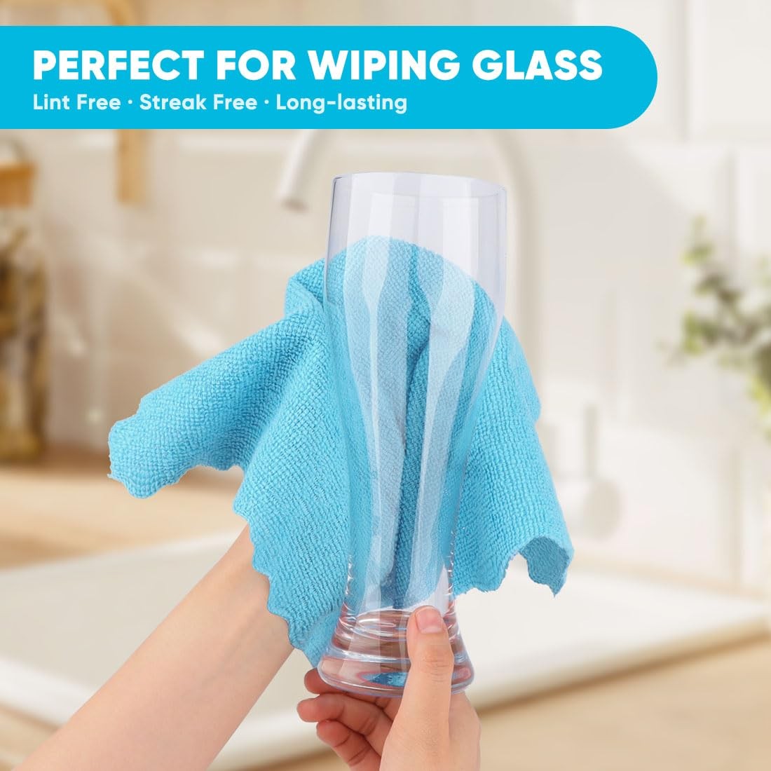 Ultra Soft Microfiber Cleaning Cloths 50 Pack Multicolor Bulk Microfiber