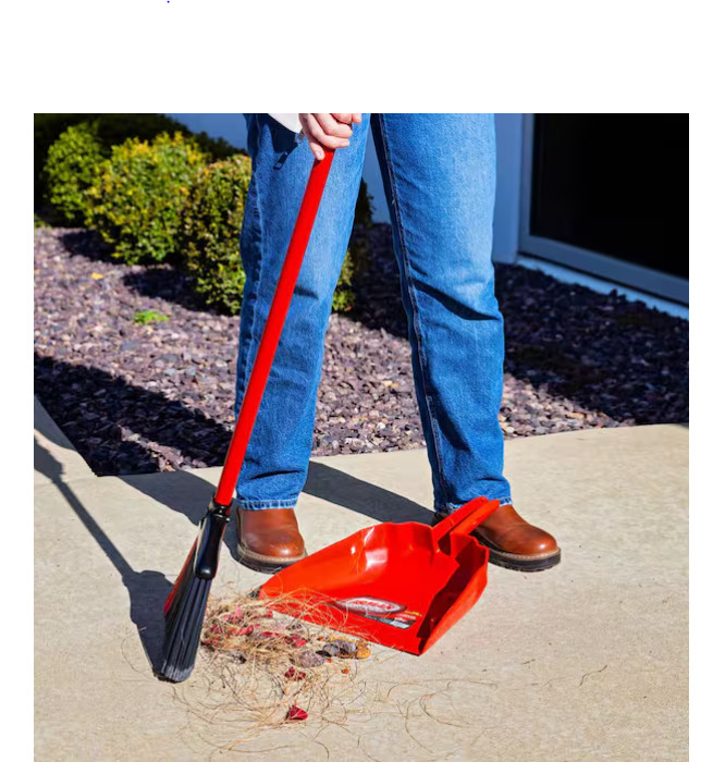 2 PACK Libman Heavy-Duty Big Dust Pan 13 in. Wide Red