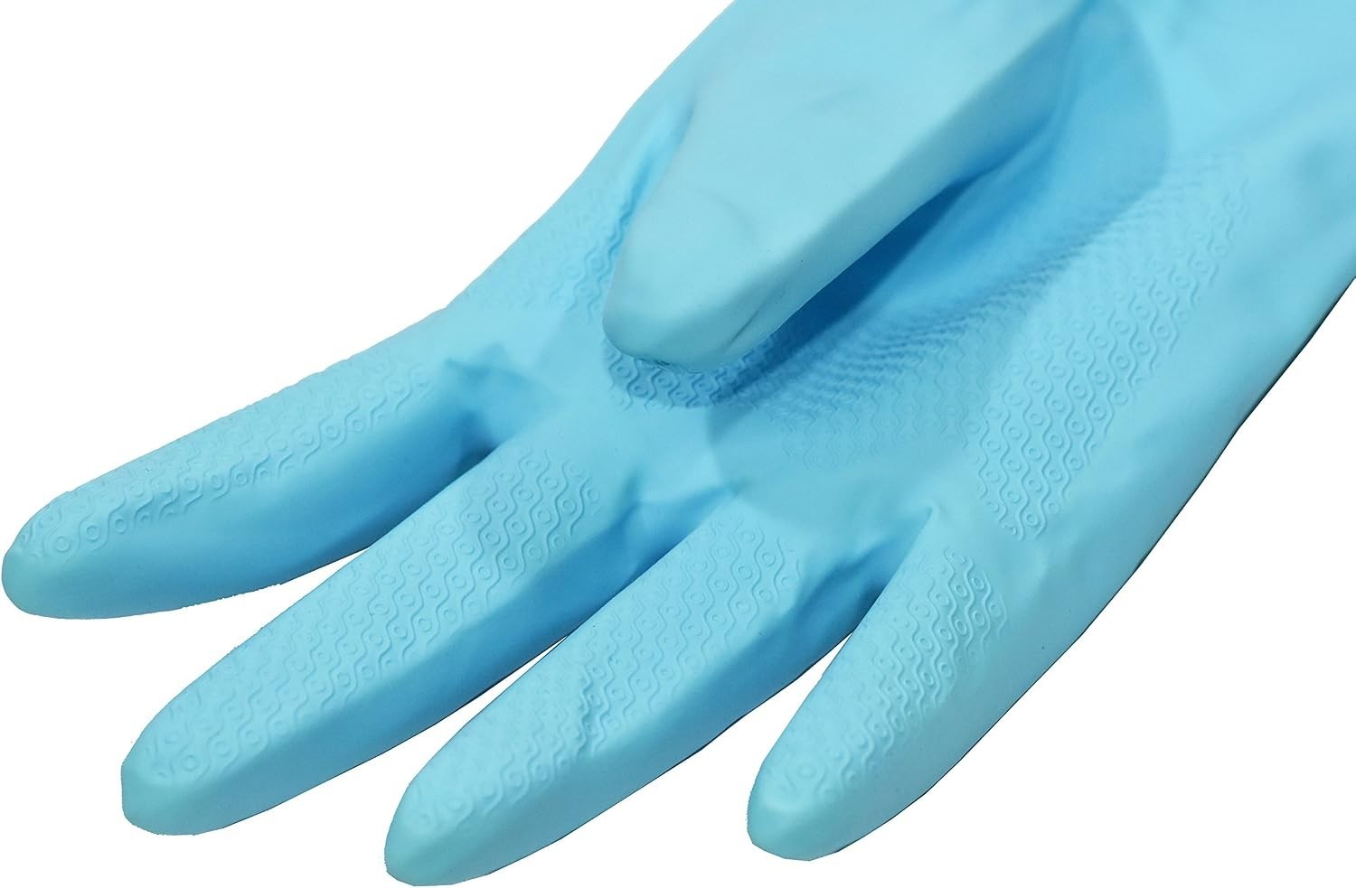 Stylish Pink/Blue 15-Inch Cleaning Gloves – Reusable with Soft Fiber Lining