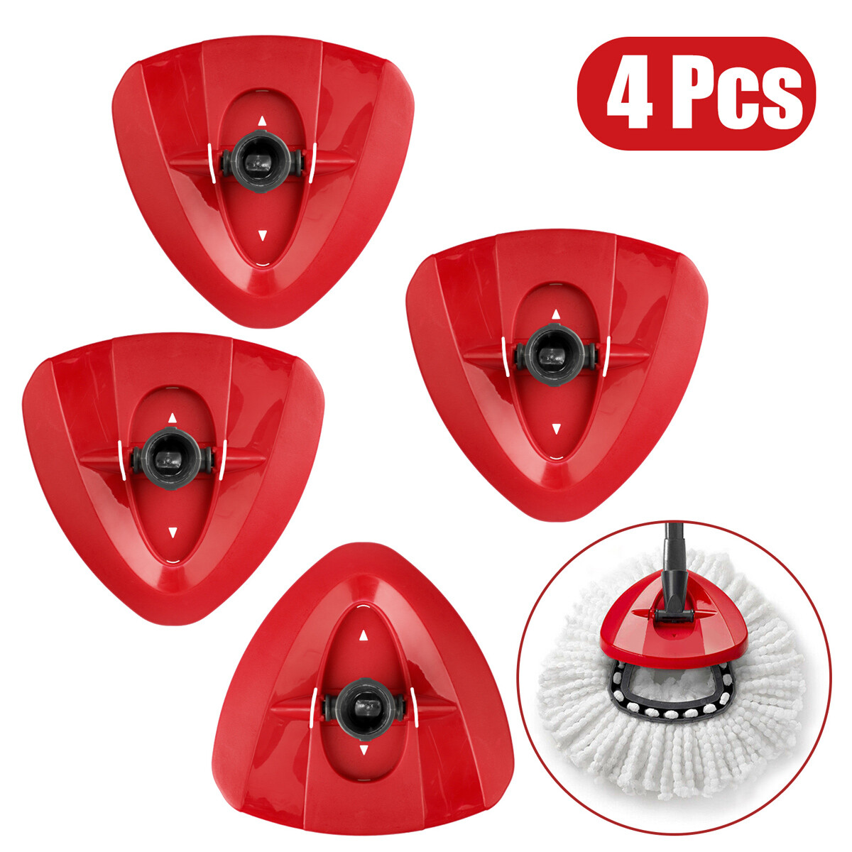 1-4 pcs Microfiber Replacement Mop base For O-Cedar Easy to Clean and install