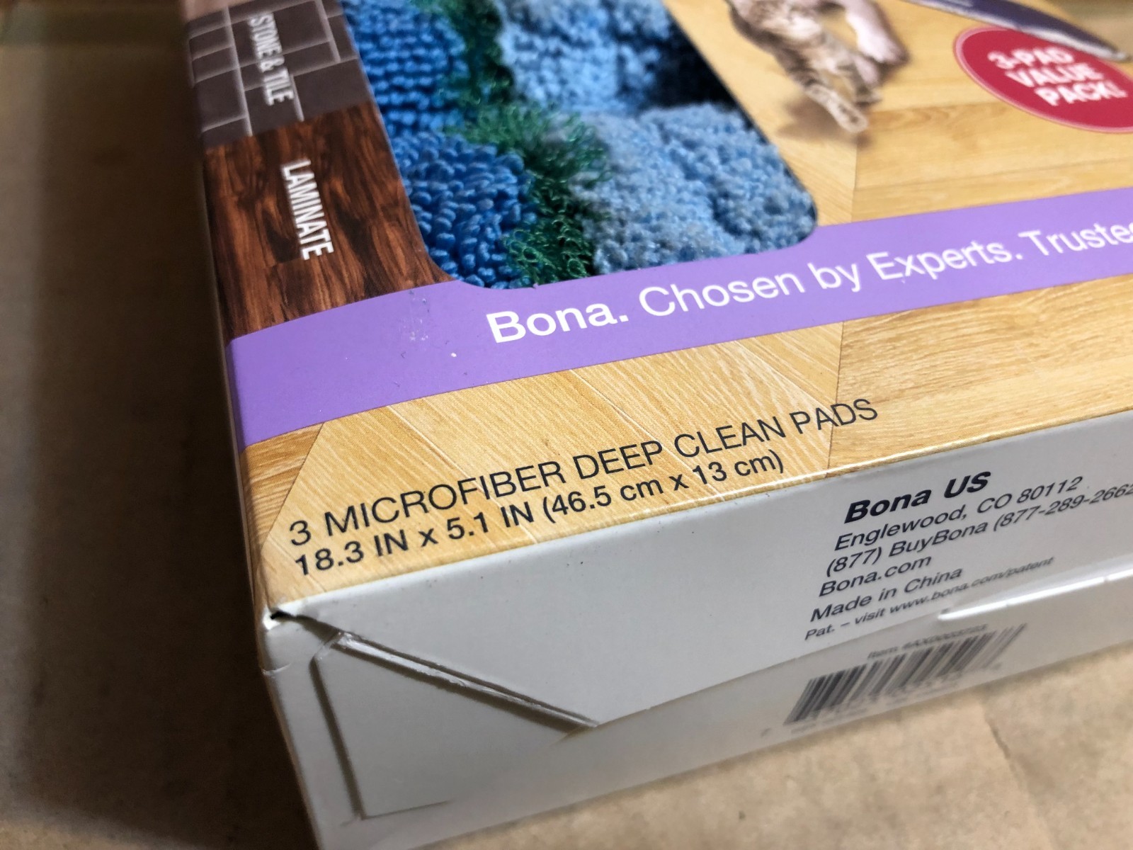 Lot Of 12 BONA Microfiber Cleaning Pad Multi-Surface Floors Reusable Washable