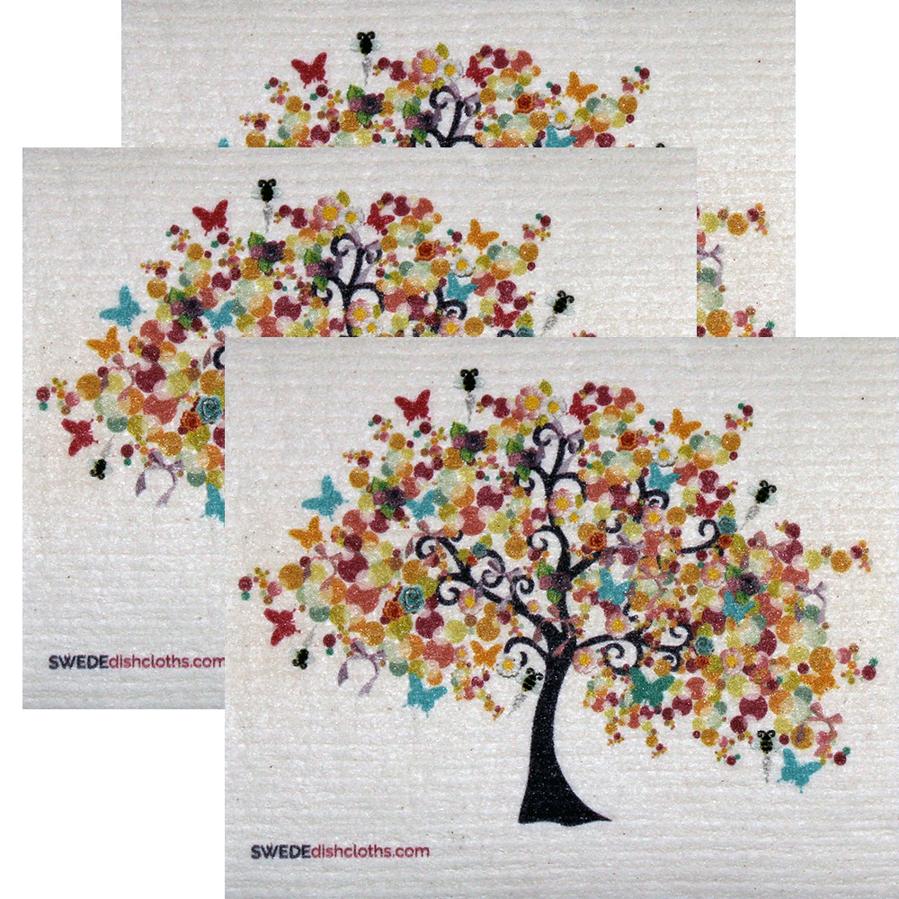 The New amazing Swedish Dishcloth Set of 3 each Dishcloths SpringTree Design