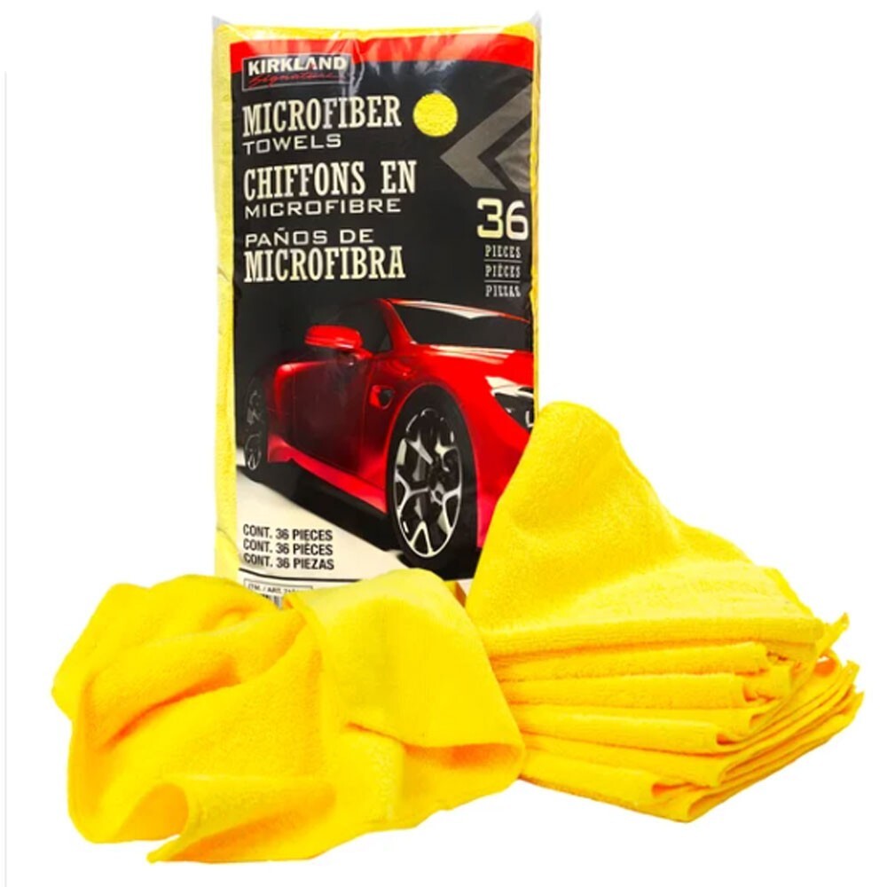Kirkland Signature Ultra Microfiber Towels Auto Home, 16in x 16in, 36 count
