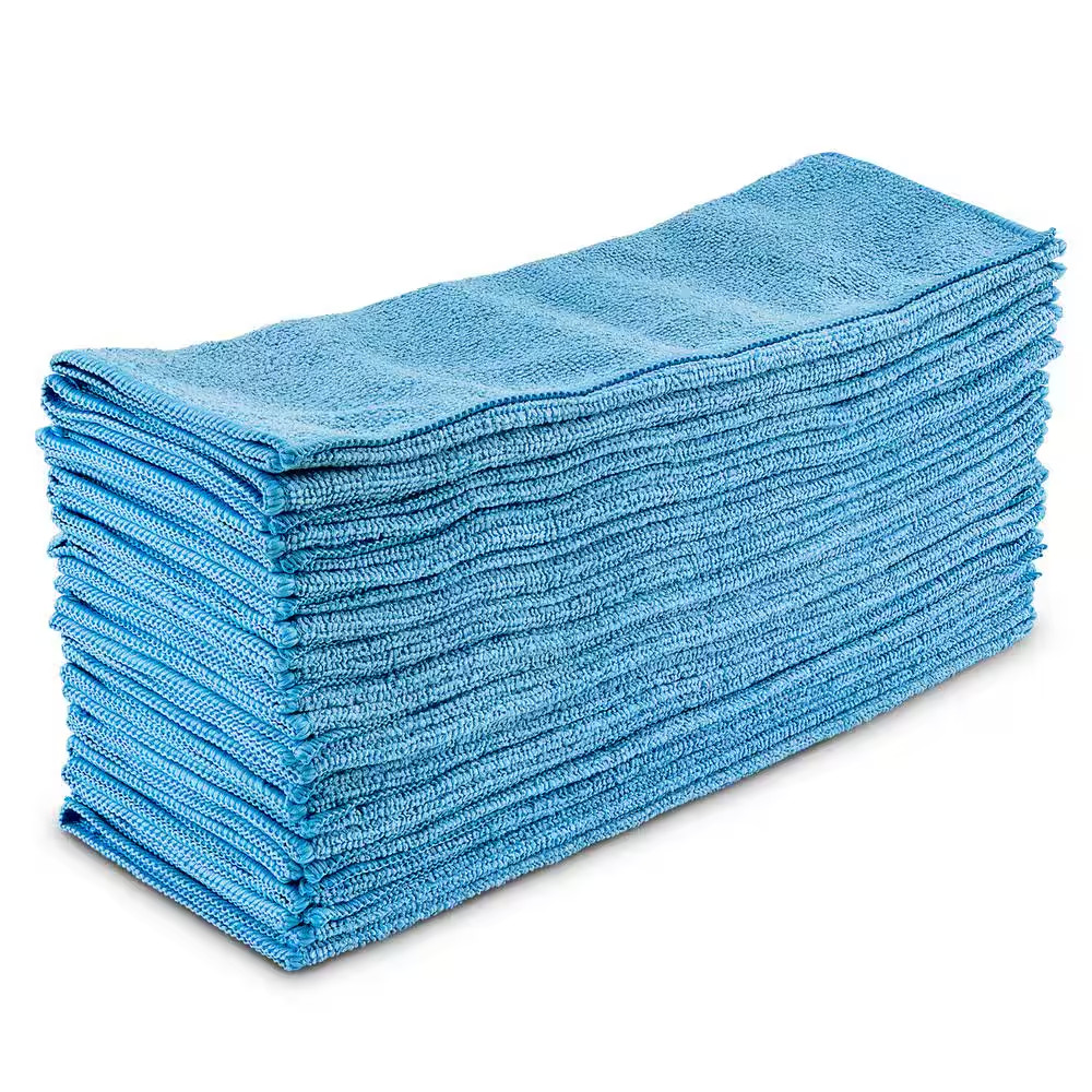 Libman Microfiber Cleaning Cloth Towels 24 Pack 14×14 Lint Free All Purpose