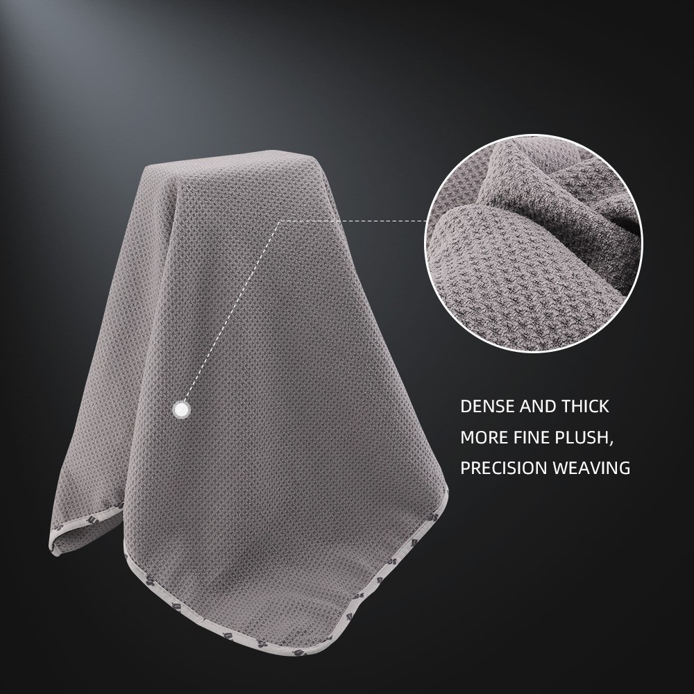 SPTA 1Pc 380GSM Microfiber Drying Towel Waffle-Weave Highly Absorbent 25″ x 34″
