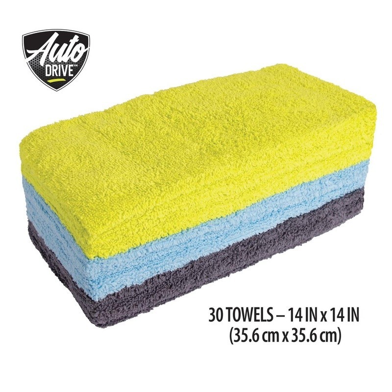 30 Microfiber Towels Super Absorbent Cleaning Cloths Streak Free Multi Surface