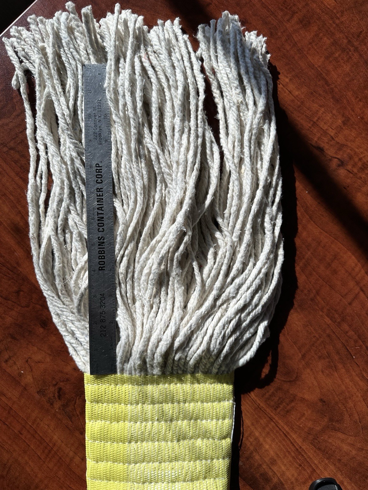 Lot of 12 – 24oz Natural Cotton Blend Cut End Mop Head “Big B Brand” 5″ Headband