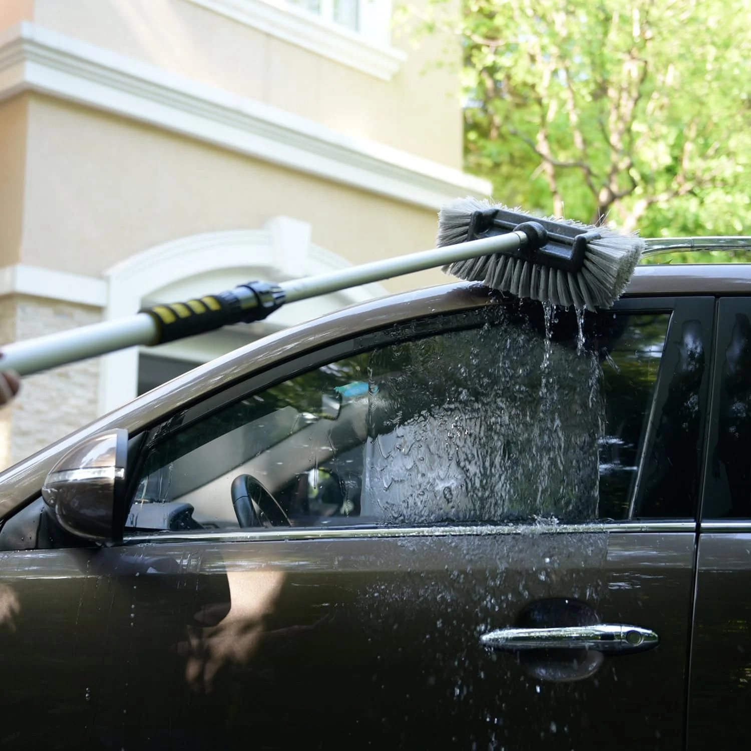 CARCAREZ 12″ Car Wash Brush with Soft Bristle for Auto RV Truck Boat Camper Exte