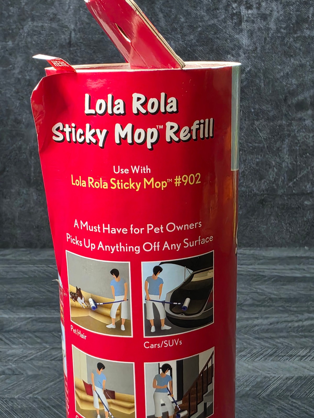 NEW Lola Rola Sticky Mop Refill 30 Original Jumbo Sticky Sheets Use w/ Mop#902