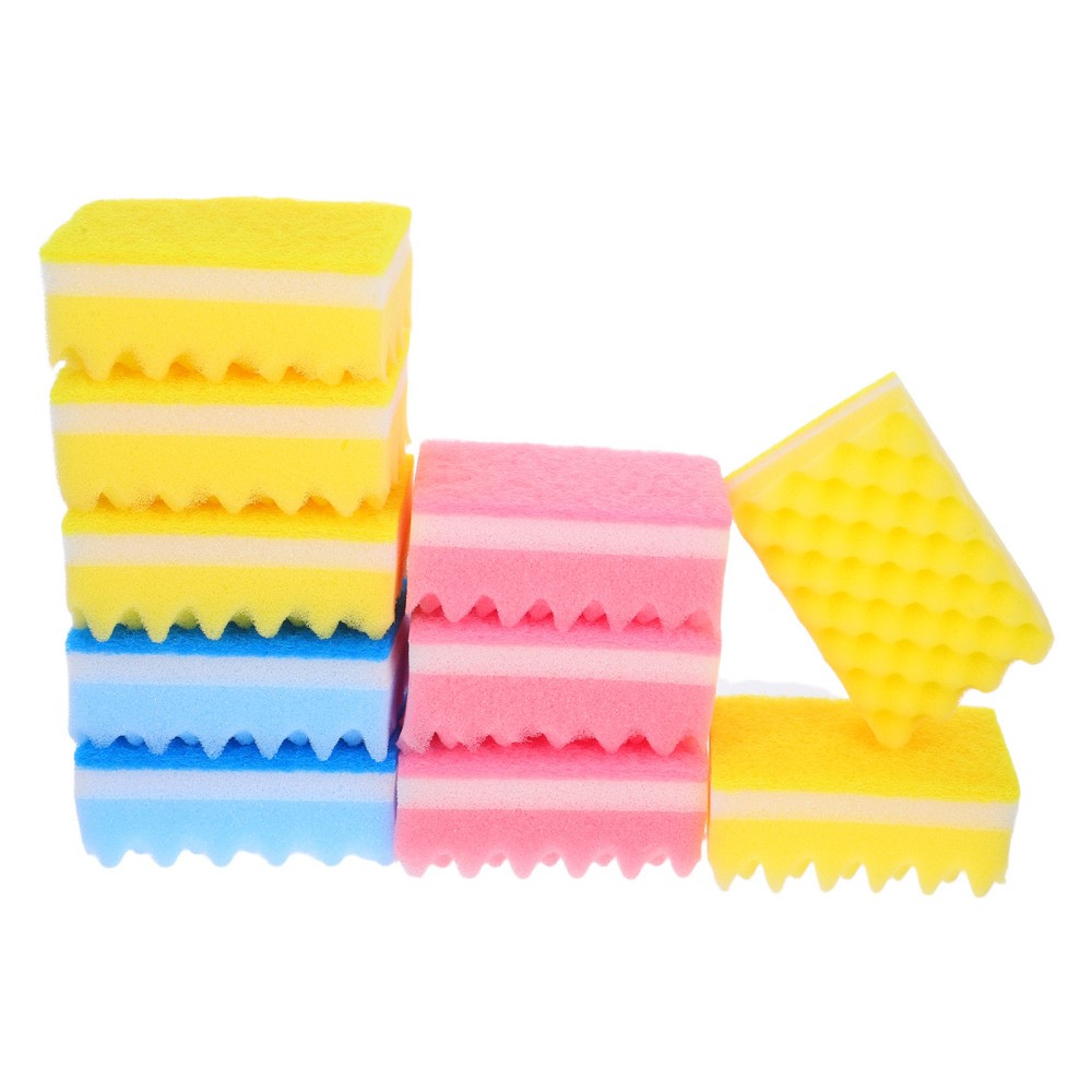 10 Pcs Sponge Product Dish Washing Sponges Scrubber Cleaning for Household