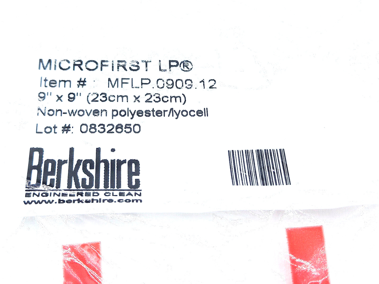 Berkshire Cleanroom Wipes 9″ X 9” MICROFIRST 150-Sheets MFLP.0909.12 *Sealed*