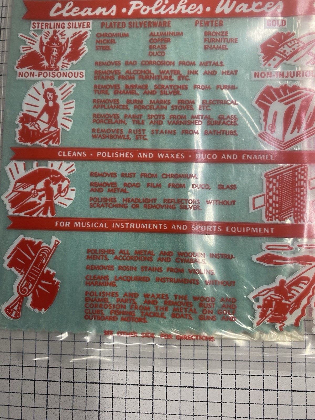 Victory Miracle Magic All Purpose Polishing Cloth Vtg NOS Cleans Polishes Waxes