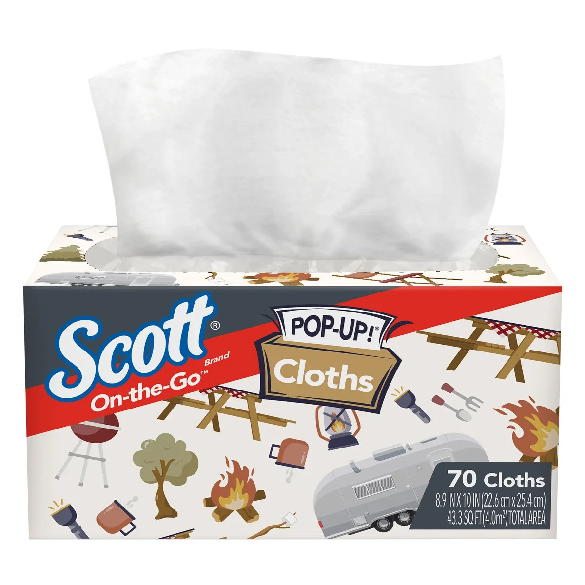 NAPKINS PAPER TOWELS SCOTT POP UP CLOTHS DISPENSER DISPOSABLE PORTABLE BULK 8PK