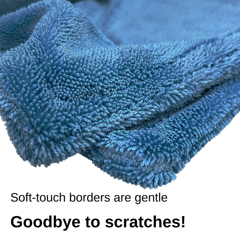 36 Pcs/Case Car Wash Microfiber Drying Towel Twisted Loop 16“ x 24″ 1200 GSM