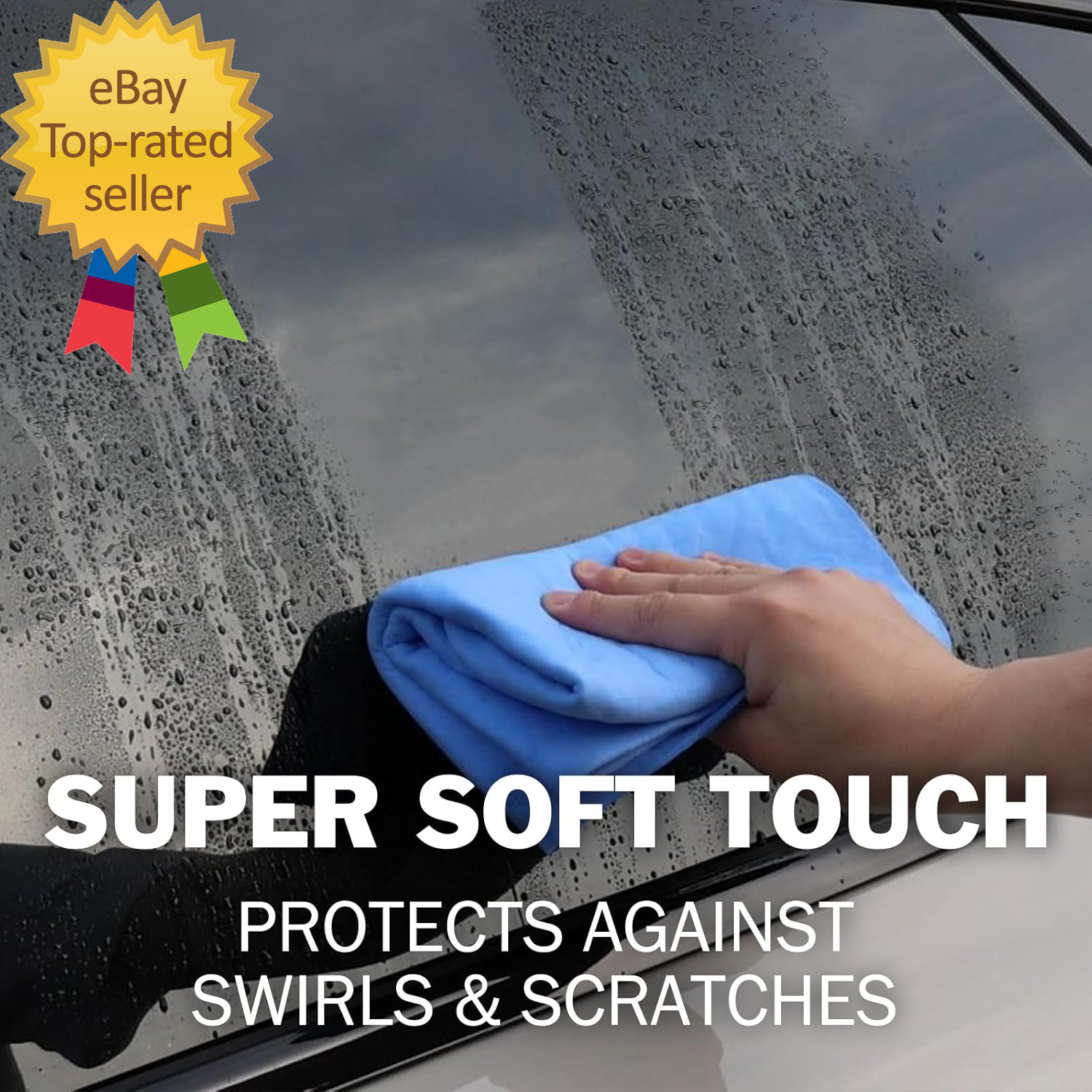 3 Pack Premium Chamois Towel for Car, 26”X17” Shammy Cloth for Car Drying, Super