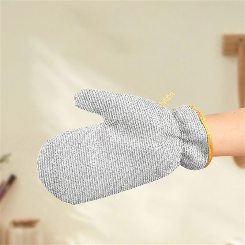 2pcs Reliable Silver Wire Cleaning Gloves Dishcloth NonSlip and Easy to Grip