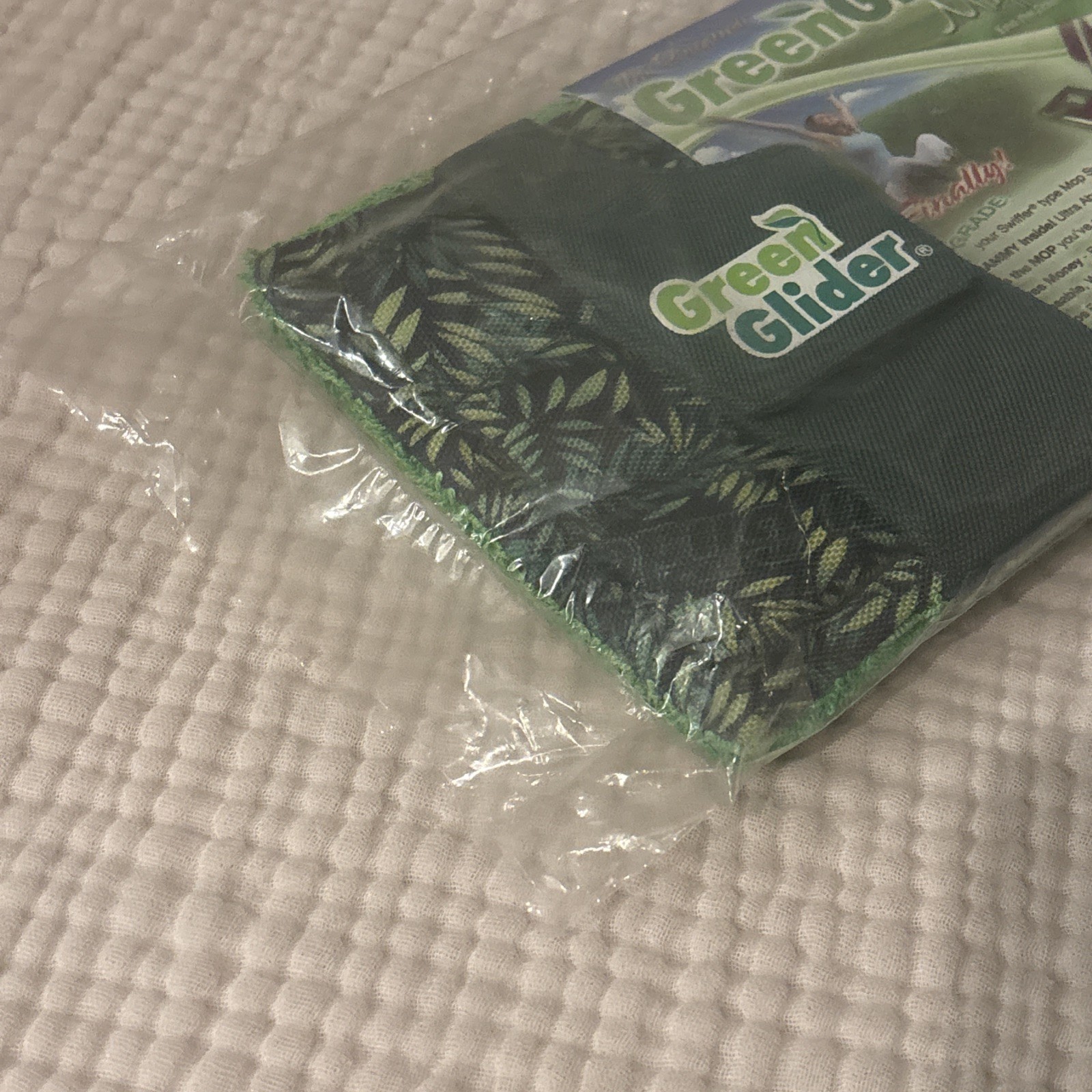 Green Glider Reusable Washable Mop Pad Most 10″ Mops NEW Hook & Loop