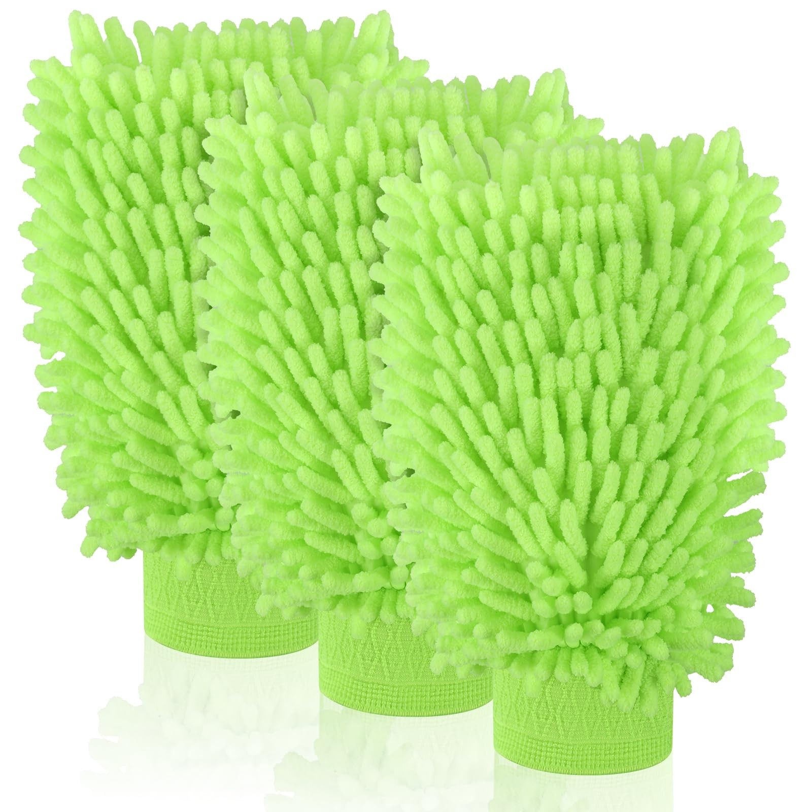 Guantes de microfibra de chenilla lavar coches y para quitar el polvo del hogar.