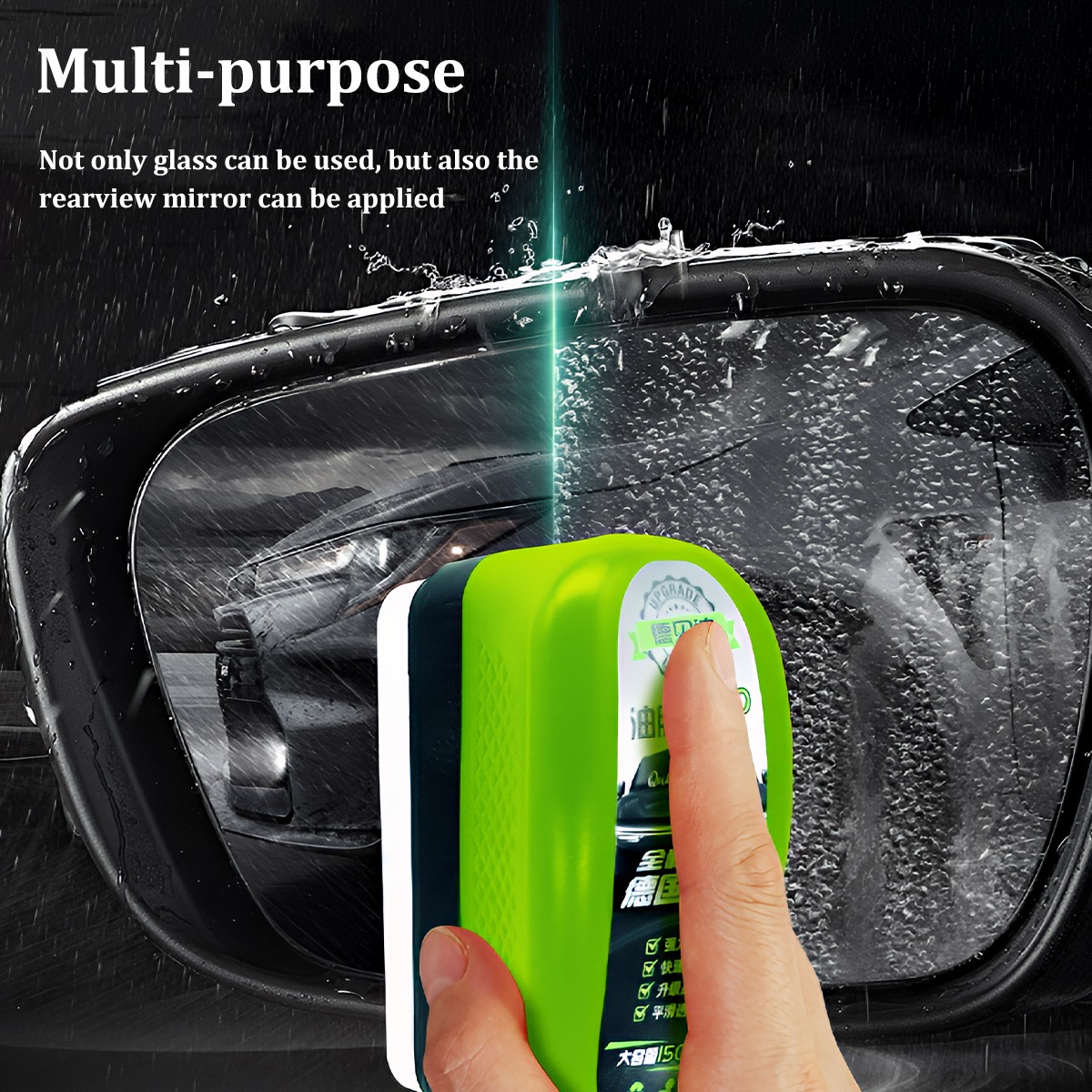 2Pcs Car Window Windscreen Glass Oil Film Automotive Clean Brush Remover Cleaner