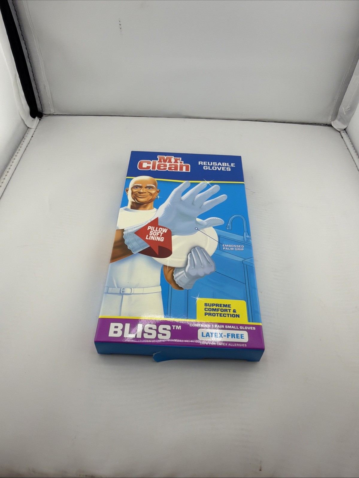Mr. Clean Bliss Premium All Purpose Cleaning Gloves Small Latex Free 1 Pair. New