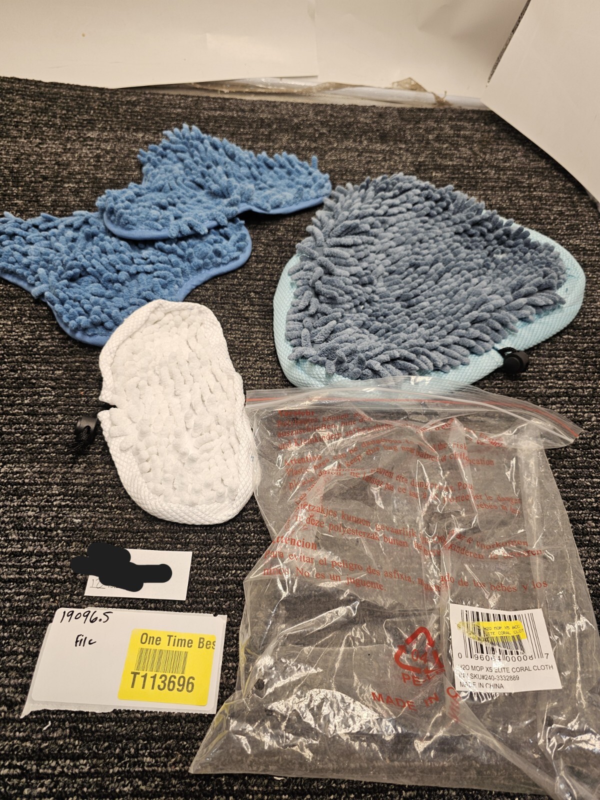 H2O 240-3332889 Mop X5 Elite Coral Cloth Replacement Light Blue/Teal/White