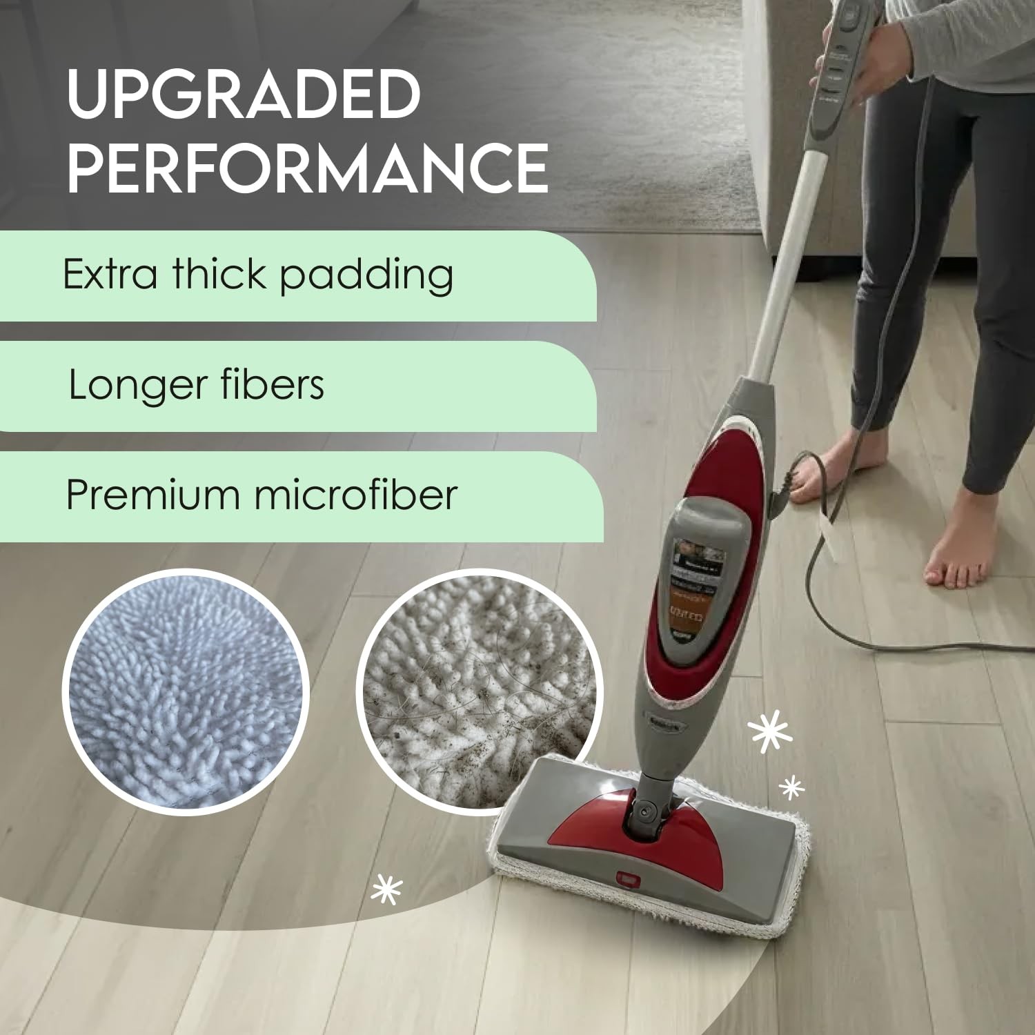 4-Pack Mop Pads for Shark Steam Mop SK Series & S Series – Shark Steam Replac…
