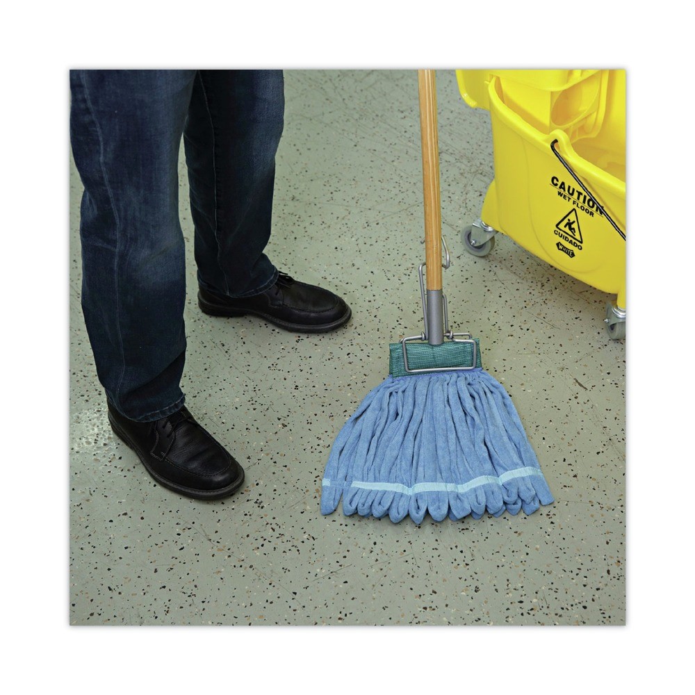 Boardwalk MWTMB Microfiber Looped-End Wet Mop Head – Medium, Blue New