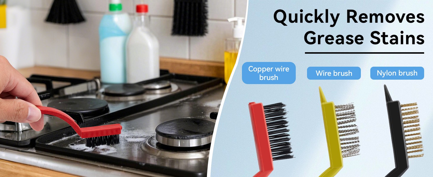 13PCS Crevice Cleaning Brush Set,Multifunctional Cleaning Brush Tools,Hard