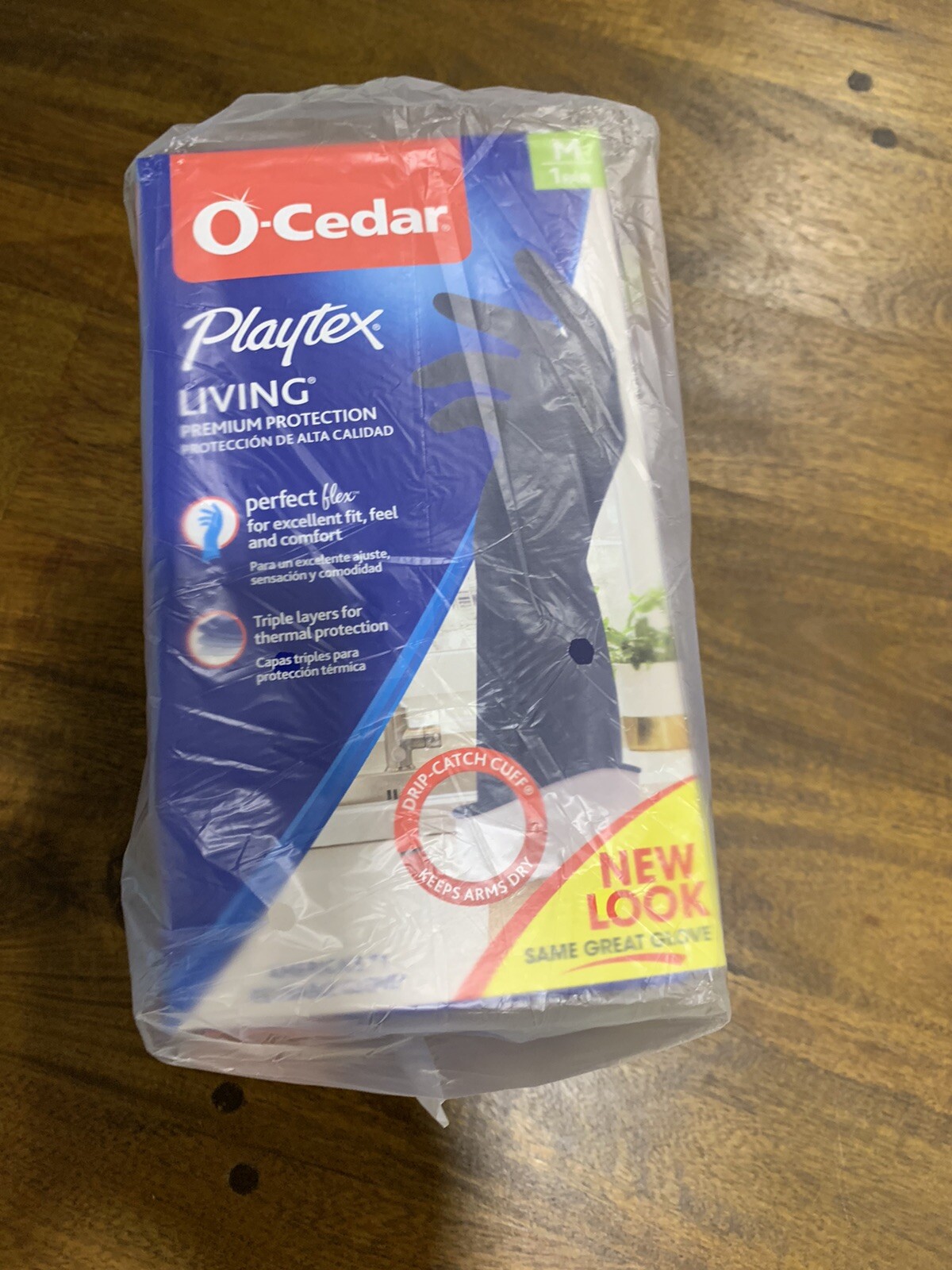 6 – Playtex O’Cedar Living Reusable Cleaning Gloves w/ Drip Catch Cuff – Medium