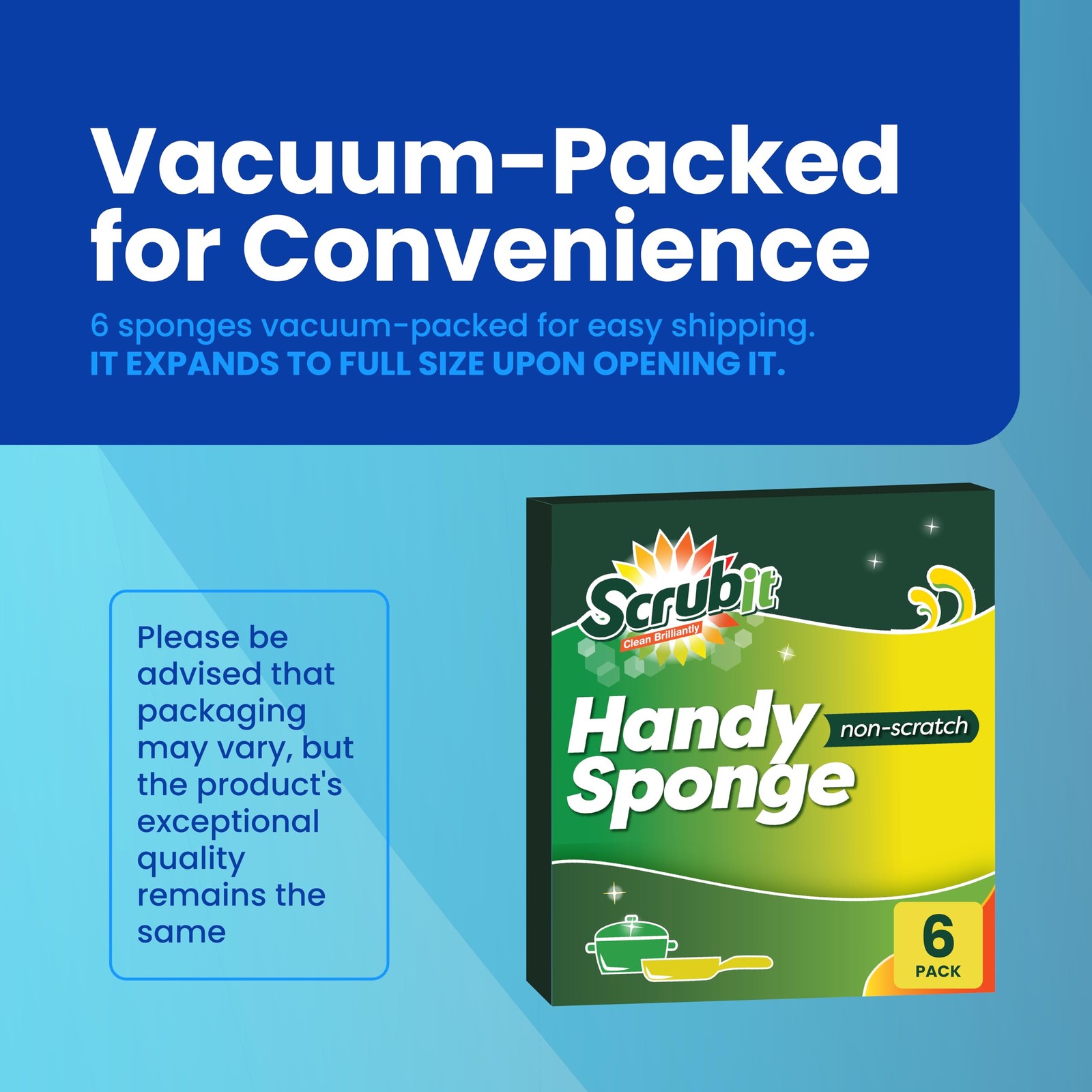 SCRUBIT Cellulose Scrub Sponge – Kitchen Cleaning Sponges for Dishes, Pans, P…