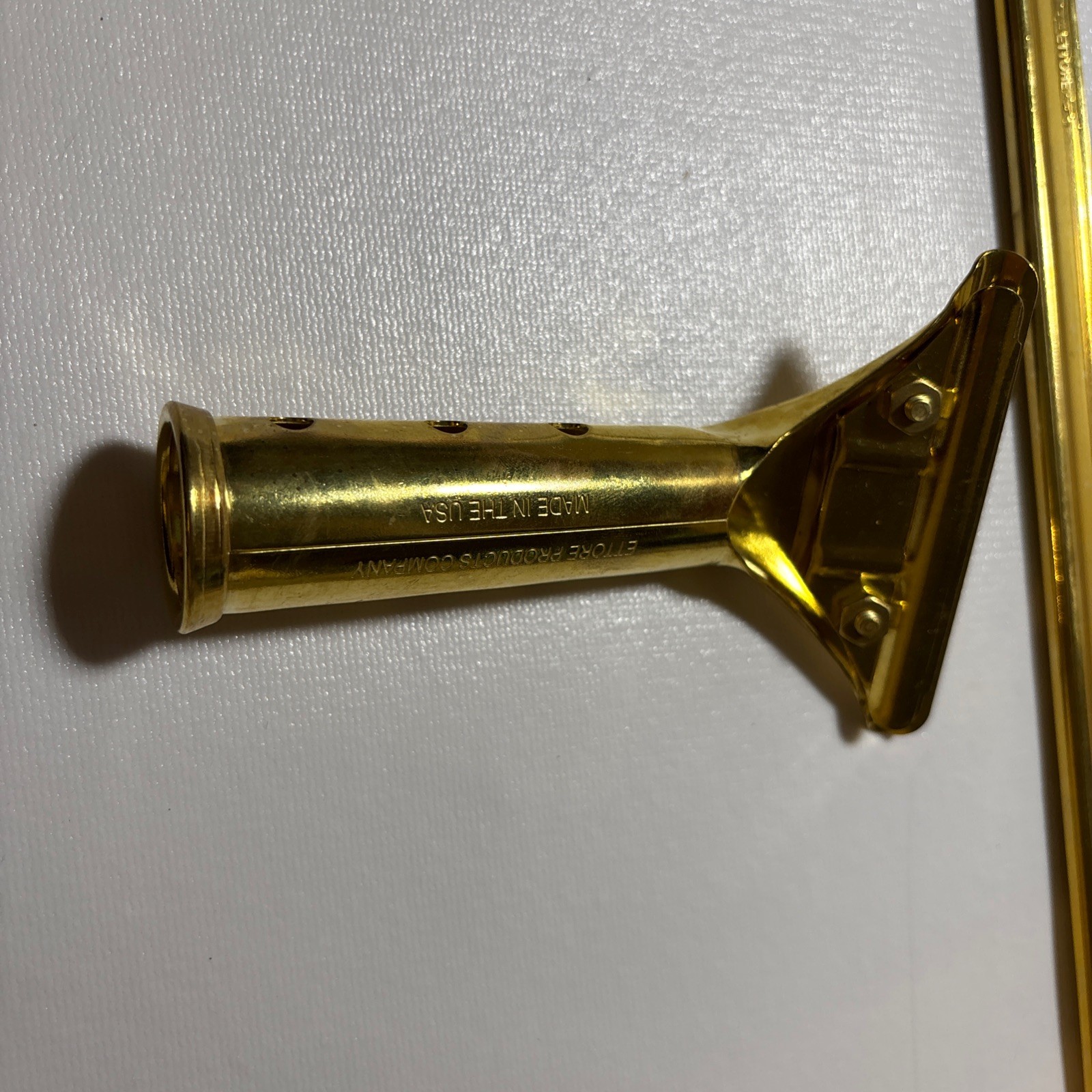 Ettore Brass Window Cleaning Squeegee 18 Inch Channel Handle And Rubber New