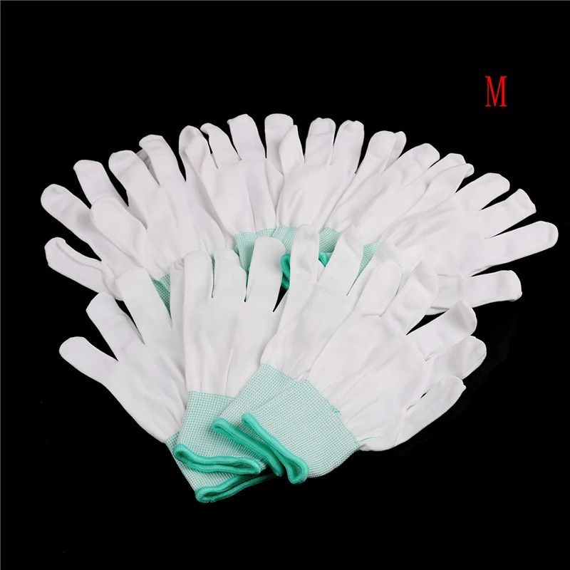 Antistatic Gloves Anti Static Working Palm Coated Finger Protection 5PCS Glove